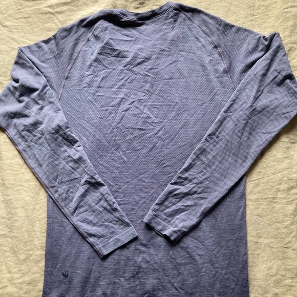 Lululemon Metal Vent Tech 2.0 Long Sleeve Mens XS Dusky Lavender/Rhino Grey - Picture 5 of 6